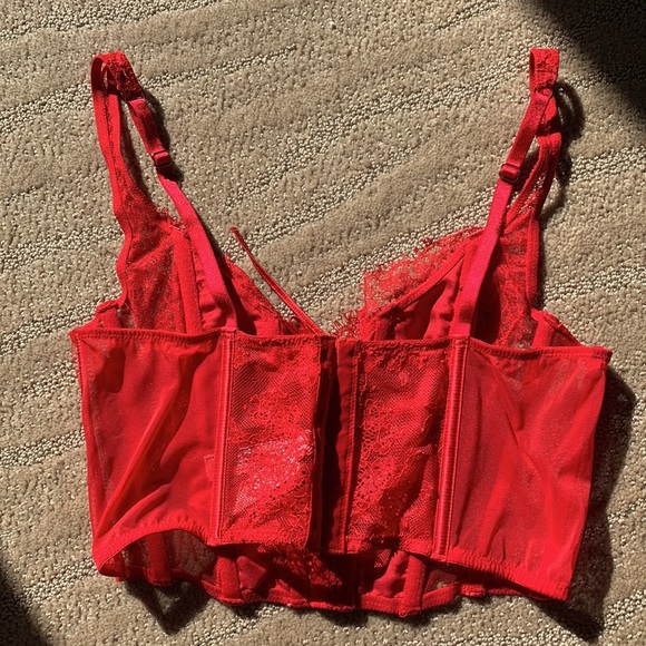 *SOLD* Victoria’s Secret Dream Angels Unlined Lace-Up Corset Top - Picture 7 of 8